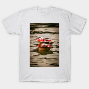 Aarti worship in river Ganga, India T-Shirt